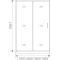 Душевая дверь 110 см Good Door Cofe WTW-110-C-B прозрачное - 3