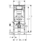 Комплект подвесной унитаз Jacob Delafon Struktura EDF102-00 + E4272-00 + система инсталляции Geberit 111.300.00.5 + 115.770.21.5 + 111.815.00.1 - 8