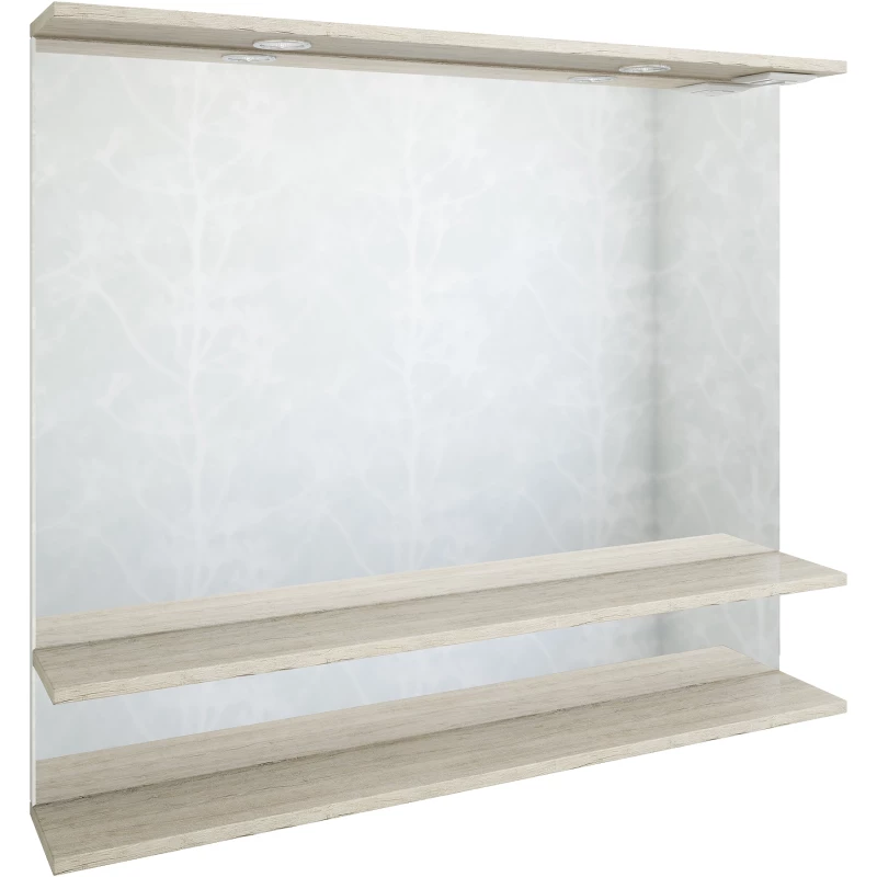 Комплект мебели белый матовый/орегон 105,5 см Sanflor Бруно C02728 + 4630055550425 + C02727