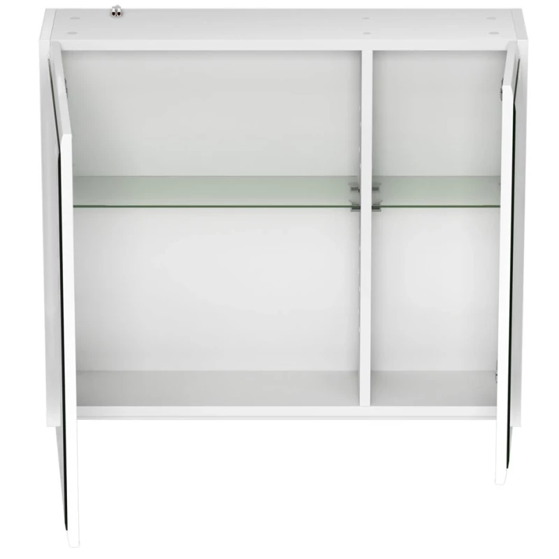 Зеркальный шкаф белый глянец 71,2x61 см Edelform Forte 2-766-00-S