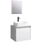 Комплект мебели бетон светлый/белый глянец 61 см Aqwella 5 Stars Mobi MOB0106BS + MOB0706W + 4640021064269 + SM0206 - 1
