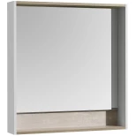 Изображение товара зеркало белый глянец/бетон пайн 80x85 см акватон капри 1a230402kpda0