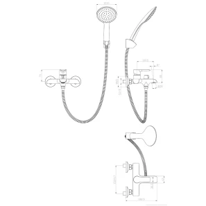 Изображение товара смеситель для ванны rossinka w w35-31