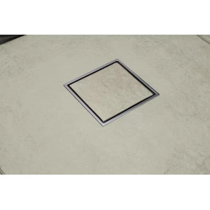 Изображение товара душевой трап 144x144/50 мм 2 в 1 с основой под плитку pestan confluo standard plate 8 13702560