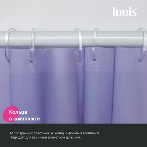 Изображение товара штора для ванной комнаты iddis promo p08pe18i11