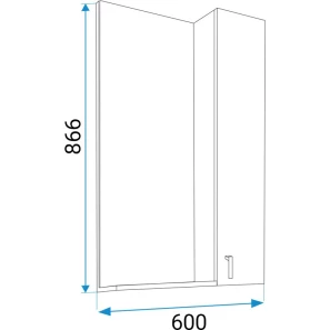 Изображение товара зеркальный шкаф 60x86,6 см белый глянец 1marka вита у26206