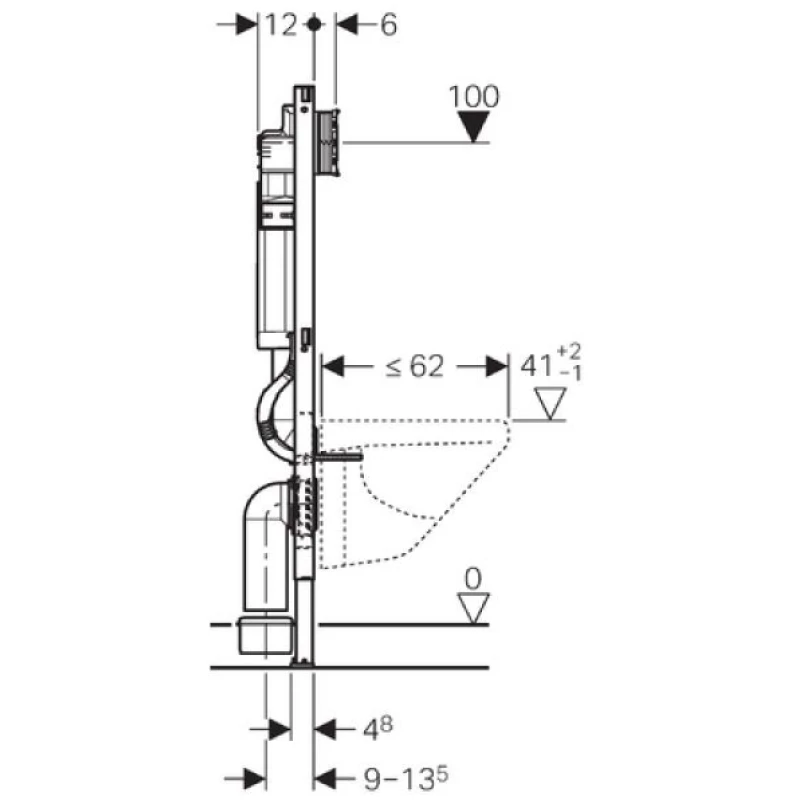 Комплект подвесной унитаз Grossman GR-4477S + система инсталляции Geberit 111.300.00.5