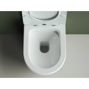 Изображение товара подвесной безободковый унитаз с сиденьем микролифт ceramica nova highlight cn1804