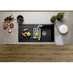 Изображение товара кухонная мойка blanco metra 6s серый беж 517354