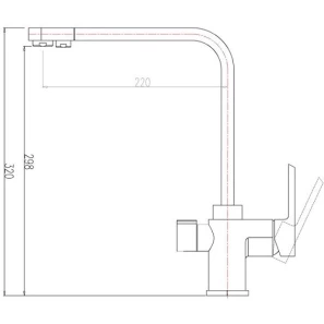 Изображение товара смеситель для кухни с подключением к фильтру zorg sanitary zr 334 yf-white