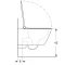 Подвесной безободковый унитаз с сиденьем микролифт Geberit Smyle Square 500.685.01.1 - 6