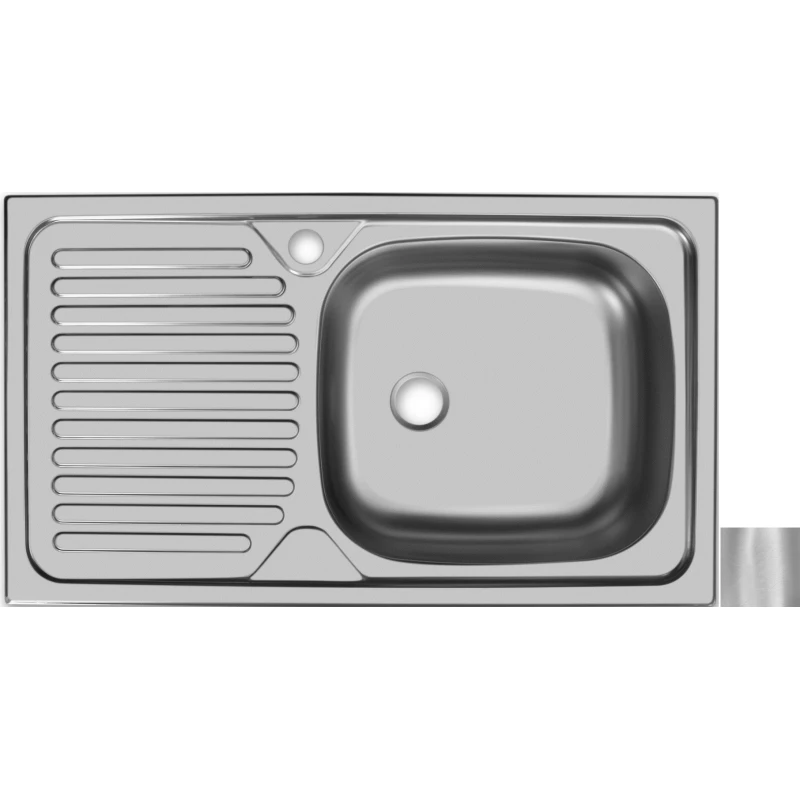 Кухонная мойка матовая сталь Ukinox Классика CLM760.435 ---5K 1R