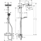 Душевая система с термостатом Hansgrohe Crometta Е 240 1jet Showerpipe 27271000 - 2
