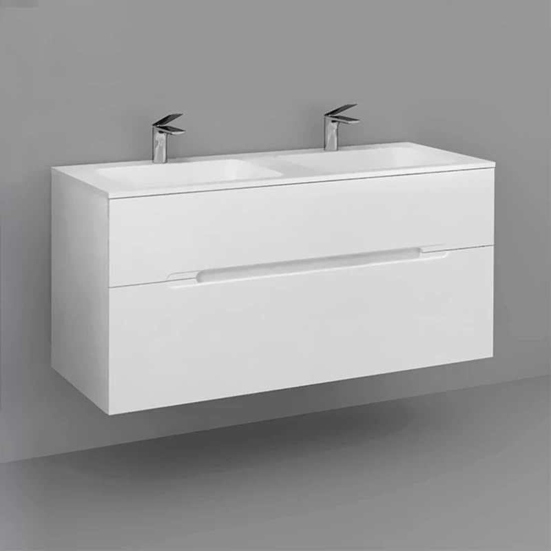 Комплект мебели белый 122 см Jorno Modul Mol.01.122/P/W + Mol.08.120/W + Mol.02.120/W