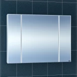 Изображение товара зеркальный шкаф 97x73 см белый глянец санта стандарт 113012