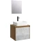 Комплект мебели дуб балтийский/бетон светлый 61 см Aqwella 5 Stars Mobi MOB0106DB + MOB0706BS + 641945 + SM0206 - 1