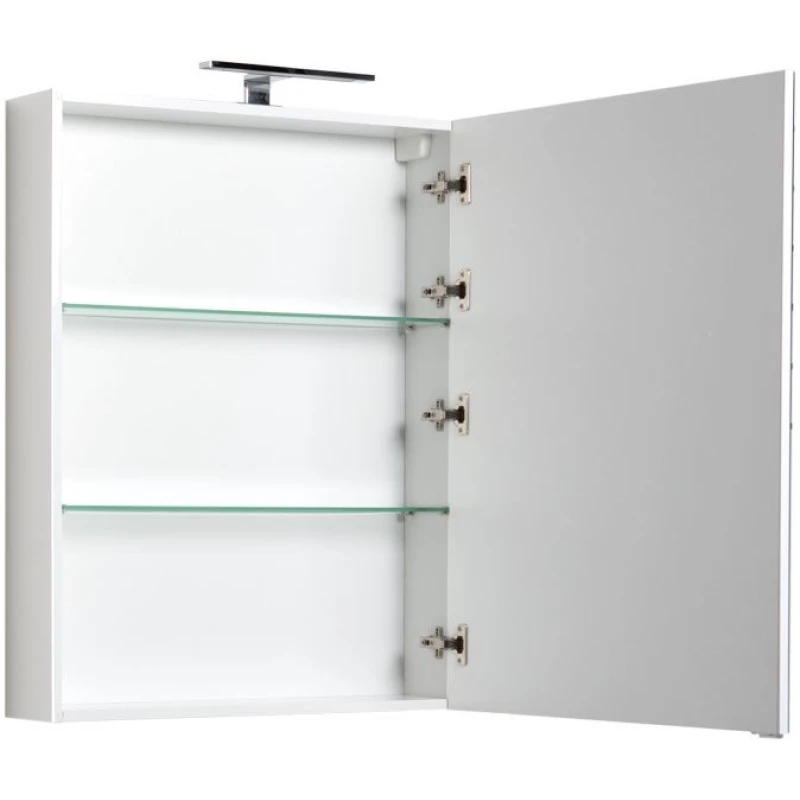 Зеркальный шкаф 70x90 см белый Aquanet Рондо 00189161