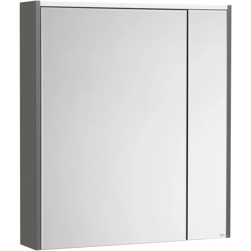 Зеркальный шкаф 70x78 см белый глянец/антрацит Roca Ronda ZRU9302969