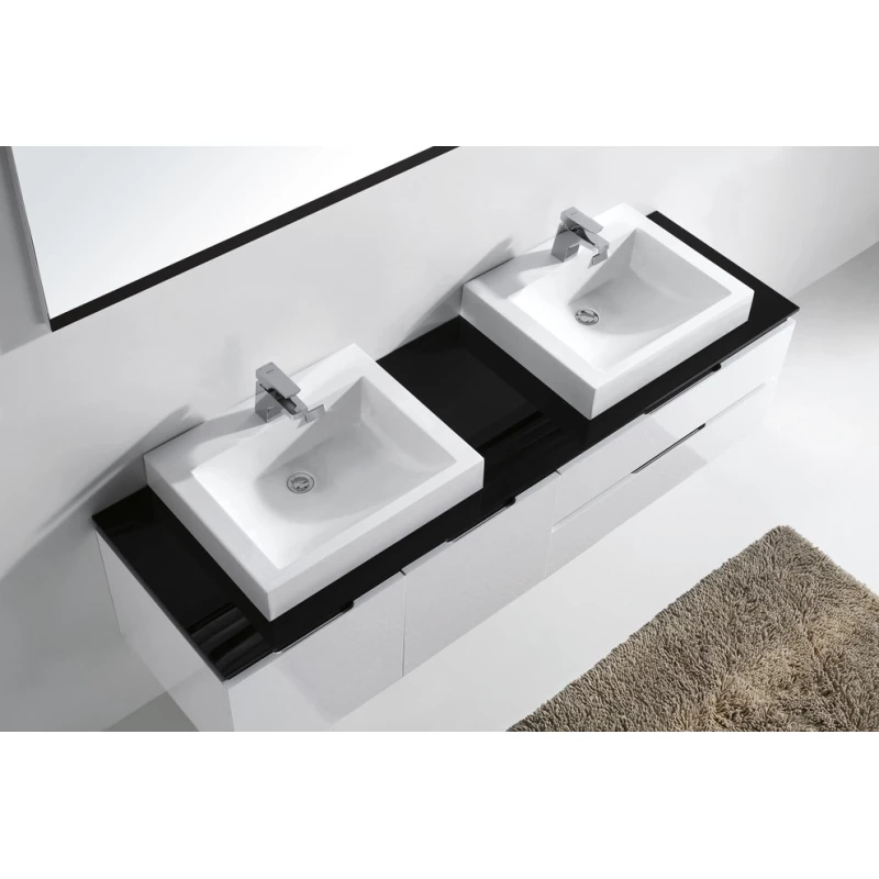 Комплект мебели белый/черный 180 см Orans 6023180