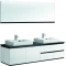 Комплект мебели белый/черный 180 см Orans 6023180 - 5