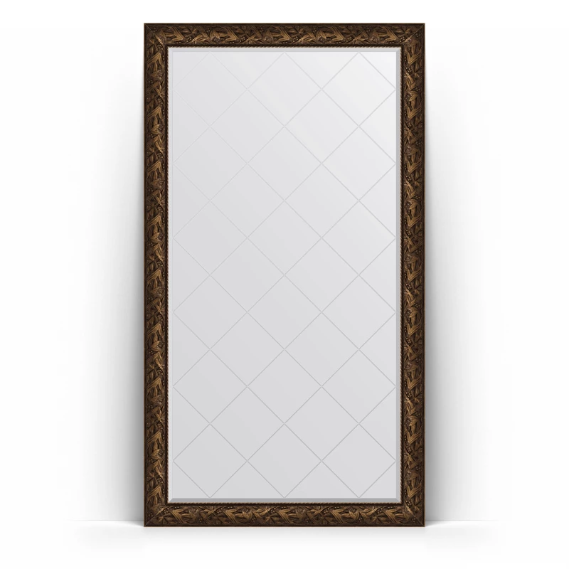 Зеркало напольное 114x203 см византия бронза Evoform Exclusive-G Floor BY 6366