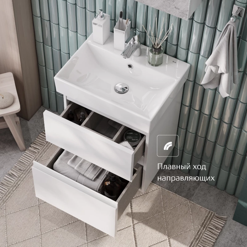 Комплект мебели белый матовый 50 см Roca Oleta A857638501 + 3274C300Y + A857644501