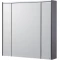 Зеркальный шкаф 80x78 см белый глянец/антрацит Roca Ronda ZRU9302970 - 1