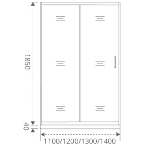 Изображение товара душевая дверь 110 см good door infinity wtw-110-g-ch grape