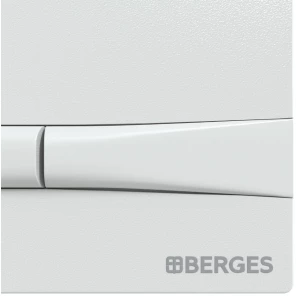 Изображение товара смывная клавиша berges novum f1 белый глянец 040051