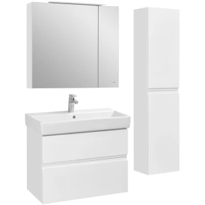Изображение товара зеркальный шкаф 80x70 см белый матовый roca oleta a857647501