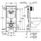 Комплект подвесной унитаз Grossman GR-4455S + система инсталляции Grohe 38772001 - 8