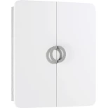 Изображение товара шкаф подвесной белый матовый/дуб седой aqwella alicante alic.04.06/gray