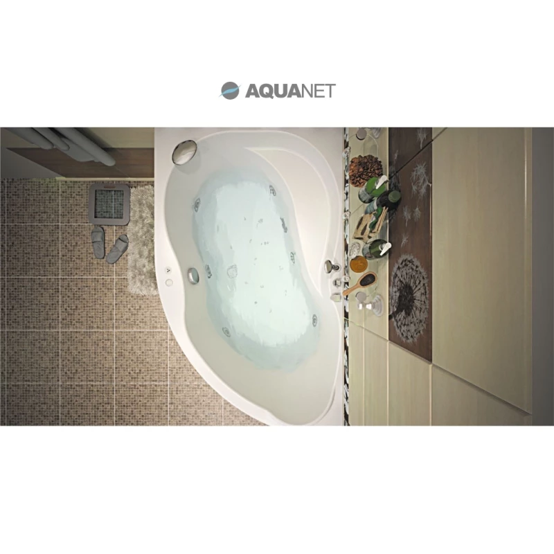 Акриловая ванна 148,3x88,8 см левая Aquanet Graciosa 00205325