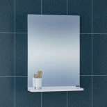 Изображение товара зеркало 50x68 см белый глянец санта сити 101200