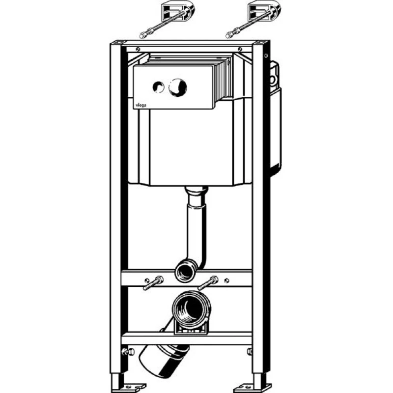 Комплект подвесной унитаз Grossman GR-4411 + система инсталляции Viega 713386