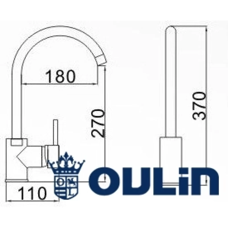 Смеситель для кухни Oulin OL-8006