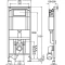 Монтажный элемент для подвесного унитаза высота 1130 мм модель 8161.2 Viega Eco Plus 606664 - 2