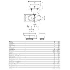 Изображение товара стальная ванна 190x100 см kaldewei ellipso duo oval 232 standard