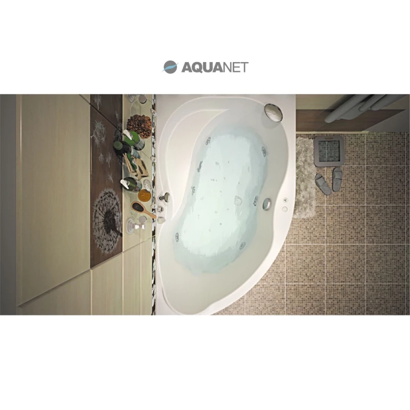 Акриловая ванна 148,3x88,8 см правая Aquanet Graciosa 00205389