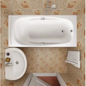 Изображение товара пристенная ванна чугунная  180x90 jacob delafon super repos e2902-00