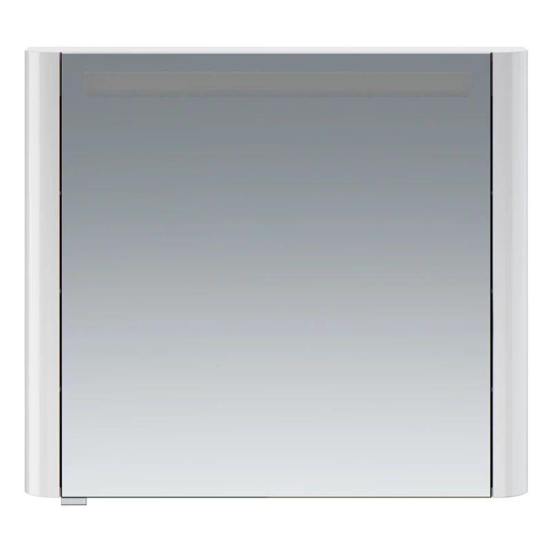 Зеркальный шкаф 80x70 см белый глянец R Am.Pm Sensation M30MCR0801WG