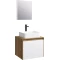 Комплект мебели дуб балтийский/белый глянец 61 см Aqwella 5 Stars Mobi MOB0106DB + MOB0706W + 641945 + SM0206 - 1