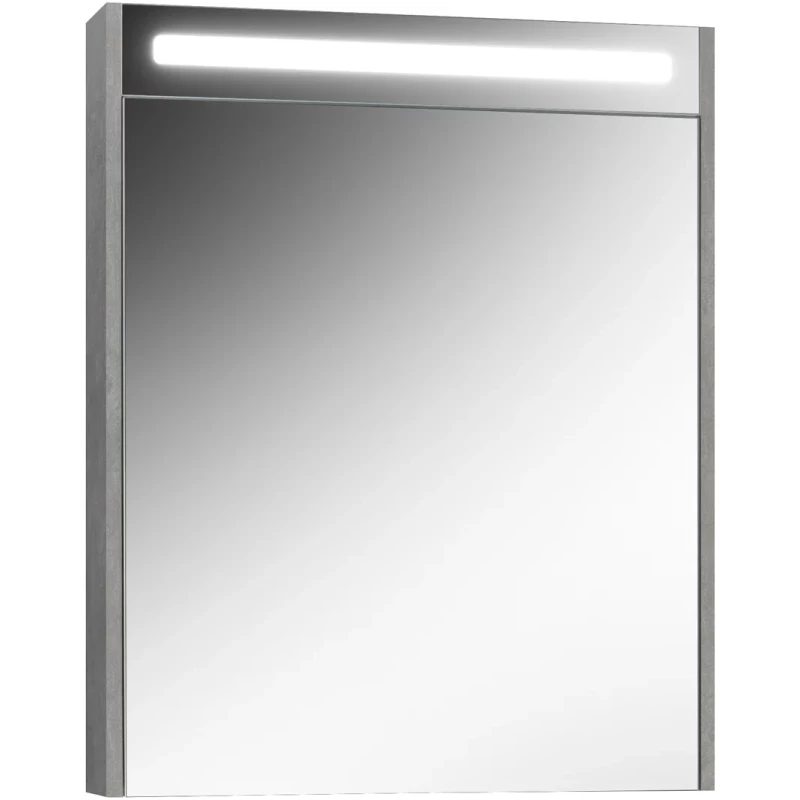 Зеркальный шкаф 64,4x80 см бетон светлый R Belux Неман ВШ 65 4810924268242