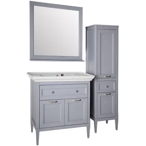 Изображение товара комплект мебели серый 86 см с зеркалом asb-woodline гранда