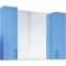 Зеркальный шкаф 100x71 см голубой матовый Sanflor Глория C000005703 - 1