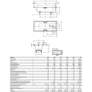 Изображение товара стальная ванна 170x75 см kaldewei puro 652 standard