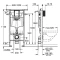 Монтажный элемент для подвесного унитаза, 1130 мм Grohe Rapid SL 38588001 - 2