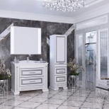 Комплект мебели белый серебряная патина 100 см Opadiris Оникс