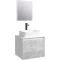 Комплект мебели белый глянец/бетон светлый 61 см Aqwella 5 Stars Mobi MOB0106W + MOB0706BS + 4640021064269 + SM0206 - 1