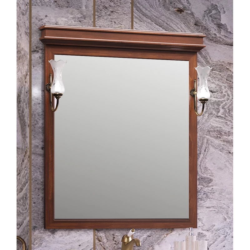 Зеркало 93,4x99,1 см светлый орех Opadiris Борджи